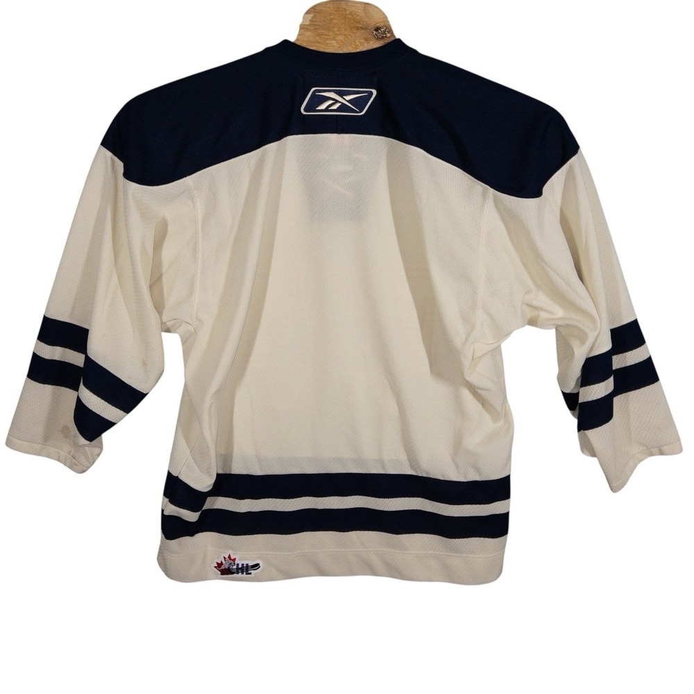 CCM Reebok Windsor Spitfires Winnipeg Jets‎ Jersey Mens Medium NHL CHL Hockey - Picture 9 of 10